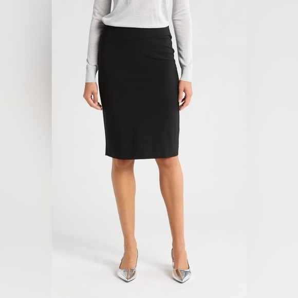 Theory Slim Pencil Skirt in Stretch Wool Black sz 4 - Picture 2 of 8